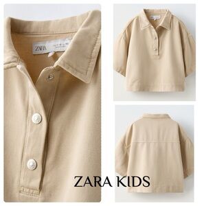 ZARA  KIDS CROP BUTTON SHIRT 13-14 years